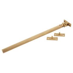 Hampstead Aspen Lines Casement Window Stay - 8"/200mm Length - Satin Brass
