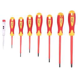 TIMCO VDE & Voltage Testing Screwdriver Set - 8 Pieces