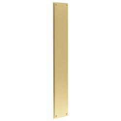 Burlington by Frelan Solid Brass Finger Plate - 450 x 75 x 4mm - Satin Brass