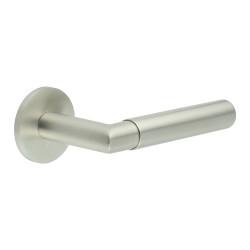 CRES by Frelan Satin Stainless Steel Fixed Dead Door Handles on Round Rose - CR-102 Range