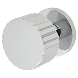 Jedo by Frelan Polished Chrome Mortice Door Knob - 60mm Rose Diameter - Cog Range