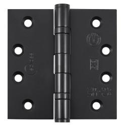Eclipse Ball Bearing Grade 13 Butt Fire Door Hinge - 102 x 102 x 3mm - Matt Black - Pair