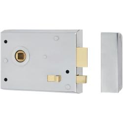 Altro Rim Lock with Snib - 105 x 80mm - Polished Chrome