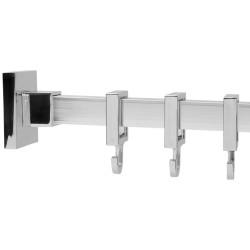 Croydex Luxury Shower Rail - Square - 2500mm Length - Polished Chrome