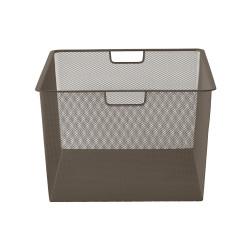 elfa Top Track System - Click In Deep Mesh Basket for Gliding Frame - 427 x 527 x 285mm - Graphite