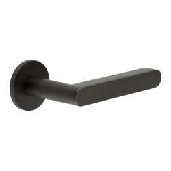 CRES by Frelan Dark Bronze Fixed Dead Door Handles on Round Rose - CR-101 Range