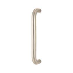 Hampstead 316 Satin Stainless Steel 22mm D-Bar Door Pull Handle - Bolt Fix - 250mm Centres