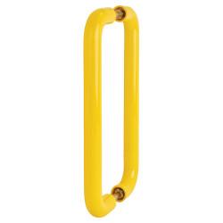 Hoppe AR602/600 Golden Yellow Nylon D-Bar Door Pull Handles - Back to Back - 600mm c/c