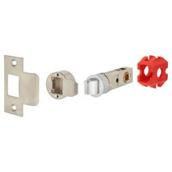 Jigtech Smartlatch Passage Bolt Through Tubular Latch - 57mm Backset - Polished Chrome