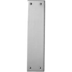 Hampstead Solid Brass Plain Finger Plate - 305 x 70 x 6mm - Polished Chrome