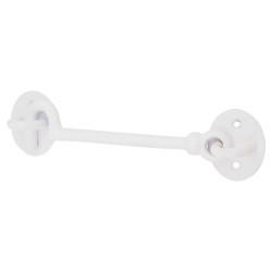 Altro Cabin Hook & Eye - 150mm Length - White Iron