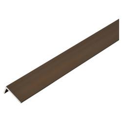 Rothley 2000mm Aluminium Angle - Unequal Sided - 20 x 10 x 1mm - Antique Brass