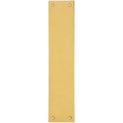 Hampstead Solid Brass Victorian Plain Finger Plate - 300 x 63 x 1mm - Polished