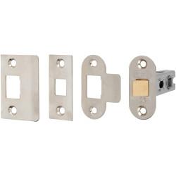 Touchpoint Contract Bolt Through Tubular Latch - 67mm Case - 46mm Backset - Radius/Square - Pol Nickel