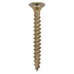 TIMCO Classic Pozi Countersunk Wood Screws - 3.0 x 25mm - Yellow Zinc - Pack of 200