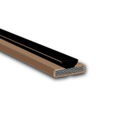 Pyroplex Fire & Smoke Intumescent Strip - FD60 - 25 x 4 x 2100mm with Brush Pile - Brown - Pack of 5
