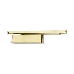 Rutland TS.11204 Cam Action Overhead Fire Door Closer - Power Size 2-4 - Push/Pull Mount - PVD Polished Brass