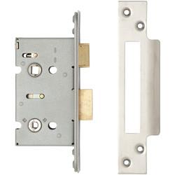 Altro Architectural Bathroom Lock - 65mm Case - 44mm Backset - Satin Stainless Steel