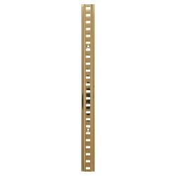 Altro Raised Bookcase Strip - 1829 x 24mm - Electro Brass Plated