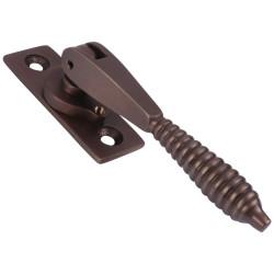 Hampstead Reeded Locking Espagnolette Casement Window Handle - Reversible - Soft Antique Bronze