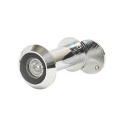 D&E Wide Angle 200° FD30 Door Viewer - Door Thickness 35-55mm - Polished Chrome