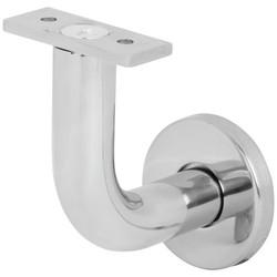 Hampstead Handrail Bracket - 70mm Projection - Polished Stainless Steel