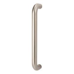Altro Satin Stainless Steel 25mm D-Bar Door Pull Handle - Bolt Fix - 305mm Centres