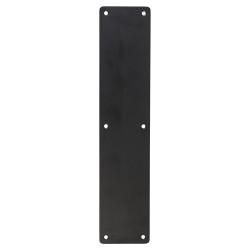 Altro Stainless Steel Plain Finger Plate - 300 x 75 x 1.5mm - Matt Black