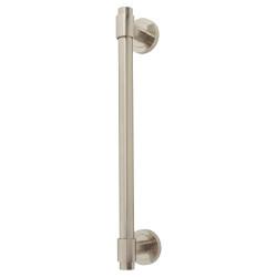 Altro Satin Nickel 20mm T-Bar Door Pull Handle on Rose - Screw Fix - 300mm Centres