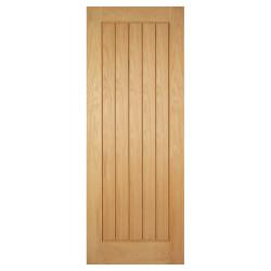 LPD Mexicano 5 Panel Pre-Finished Solid Internal Door - 1981 x 762 x 35mm - Oak