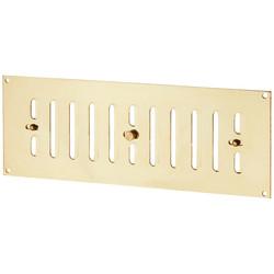 Hampstead Hit & Miss Vent - 242 x 89mm - Polished Brass