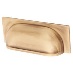 Alexander & Wilks Quantock Cabinet Cup Handle - 96mm Centres - Antique Brass
