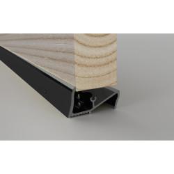 Stormguard Lowline Threshold - 2000mm Length - Inward Opening Doors - Black