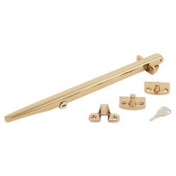 Altro Timber Range Locking Casement Window Stay - 11"/280mm Length - Gold
