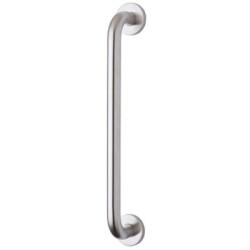 Touchpoint Satin Stainless Steel 19mm D-Bar Door Pull Handle on Rose - Screw Fix - 425mm Centres