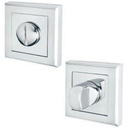 Altro Square Bathroom Turn & Release - 52mm Diameter - Polished Chrome