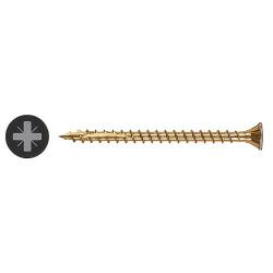 Reisser Cutter Pozi Countersunk Wood Screws - 4.0 x 30mm - Yellow Zinc - Pack of 200