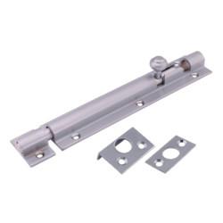 Satin Chrome Straight Barrel Bolt - Decorative Range - 150 x 32mm