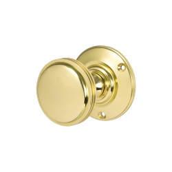 Heritage Brass by M Marcus Polished Brass Mortice Door Knob - 69mm Rose Diameter - Richmond Range