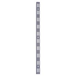 Altro Twin Slot Shelf Wall Upright - 500mm Length - Silver