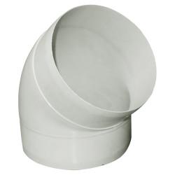 Manrose Plastic 45° Elbow Pipe Connector - 5"/120mm - White