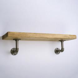 Altro 3/4" Pipe Shelf Bracket Kit - Grey - Pack of 2