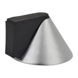 Altro Designer Conical Floor Door Stop - 40 x 32mm - Satin Chrome
