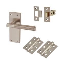Touchpoint Matt Black 3 Lever Sashlock Door Handles Pack - Monza Range