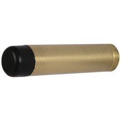 Altro Cylinder Pattern Projection Door Stop - 70mm Projection - Polished Brass