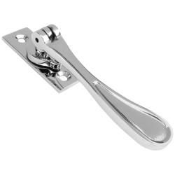 Hampstead Victorian Locking Espagnolette Casement Window Handle - Right Hand - Polished Chrome