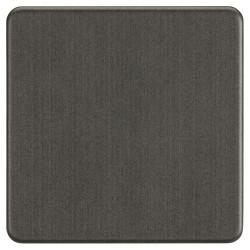 Knightsbridge 1 Gang Blank Plate - Smoked Bronze
