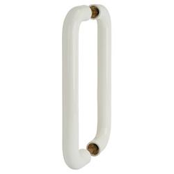 Hoppe AR602/300 Diamond White Nylon D-Bar Door Pull Handles - Back to Back - 300mm c/c