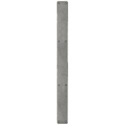 Olde Forge Steel Plain Finger Plate - 800 x 66 x 5mm - Pewter