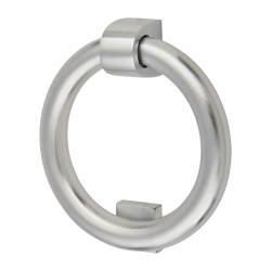 Heritage Brass by M Marcus Ring Door Knocker - Satin Chrome - 107 x 77mm